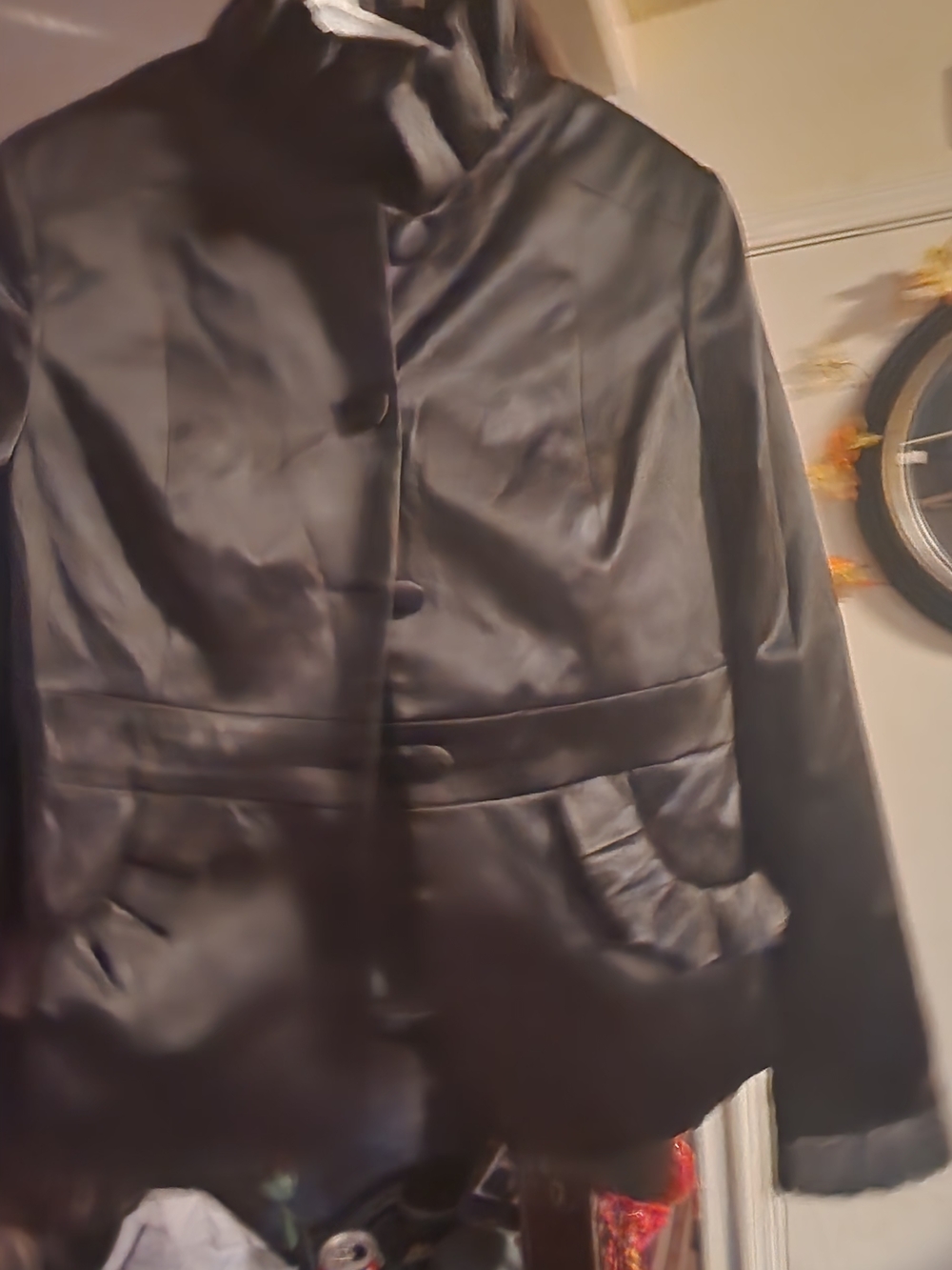 Women's silk Black Teddy Jacket